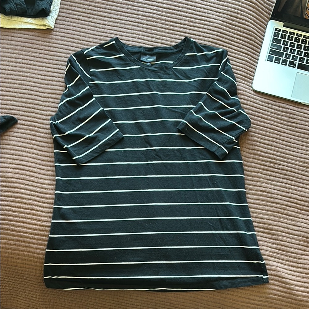 Black & white stripe tee from Target size L